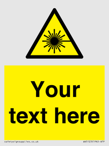 Custom Laser Hazard Sign